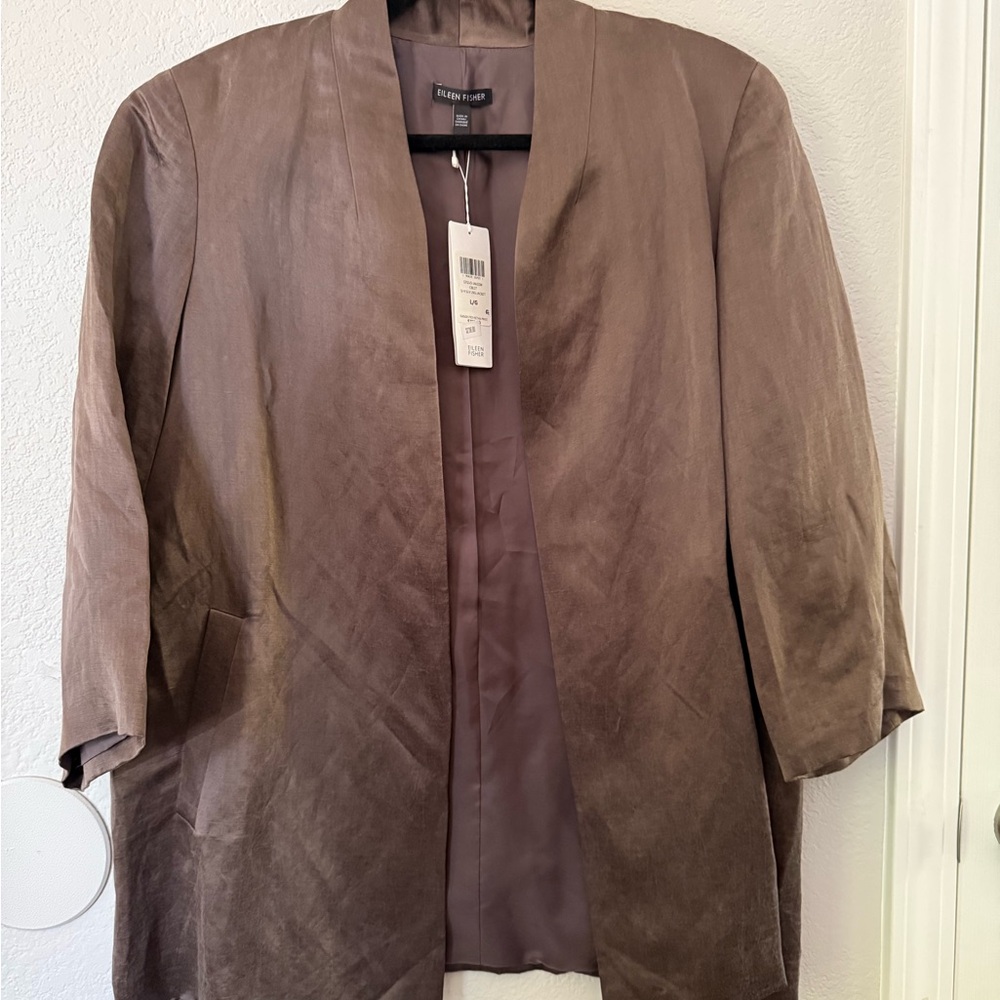 Eileen Fisher Brown Women's Blazer